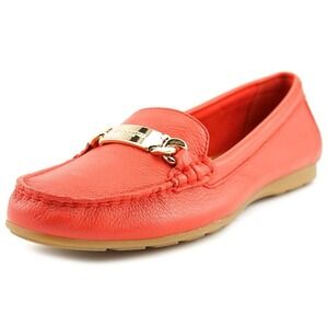 Coach Olive Women's Coral Leather Loafers Flats Size 8.5